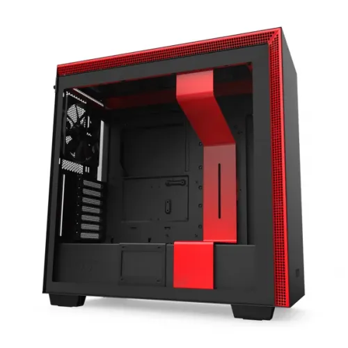 NZXT H710 Mid Tower Case - Matte Black/Red