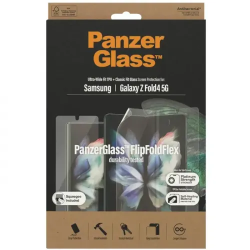 PanzerGlass Samsung Galaxy Z Fold 4 5G (Ultra-wide Fit TPU + C lassic Fit Glass) Screen Protector