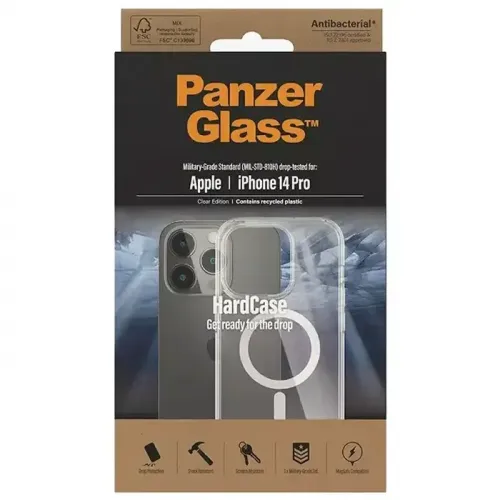 PanzerGlass HardCase iPhone 14 Pro (6.1inch) MagSafe Compatible - Clear