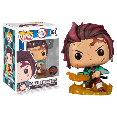 Funko POP! Animation: Demon Slayer- Tanjiro w/Chase (GW) (Exc) - 874