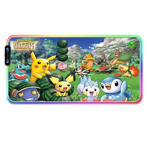 GAMEON Gaming Mousepad With RGB Lighting (900x400x3mm) - Pokemon: Arceus And The Jewel Of Life Edition