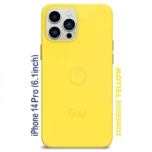 Goui iPhone 14 Pro (6.1inch) Magnetic Case with Magnetic Bars - Sunshine Yellow