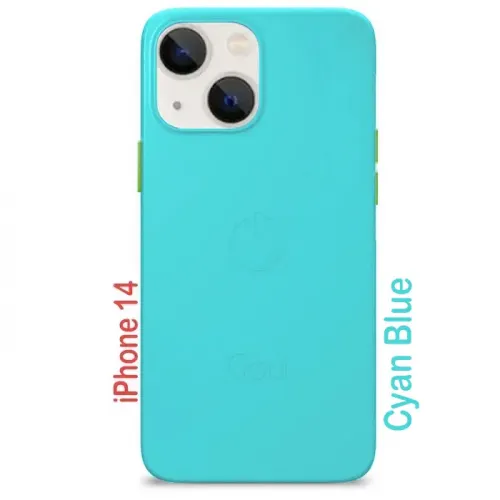 Goui iPhone 14 (6.1inch)  Magnetic Case with Magnetic Bars - Cyan Blue