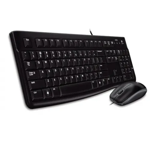 Logitech Wired Keyboard & Mouse - MK120 (English/Arabic)