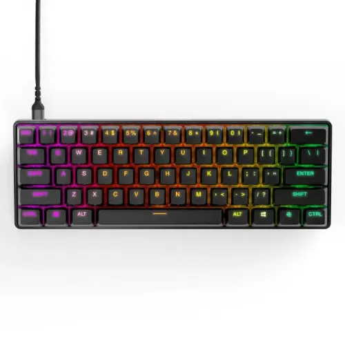 SteelSeries - Apex Pro Mini 60% Wired Mechanical Gaming Keyboard with RGB Backlighting - Black