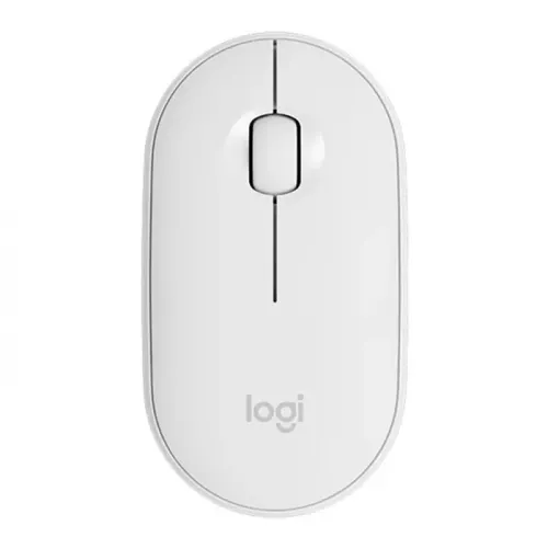 Logitech M350 Pebble Wireless Mouse - Off White