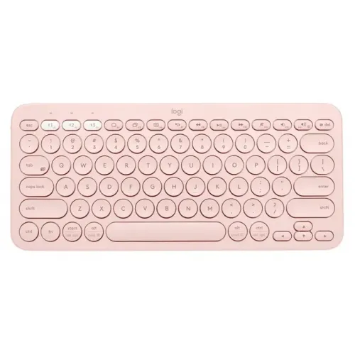 Logitech K380 Multi-Device Bluetooth Keyboard - Pink (Arabic)