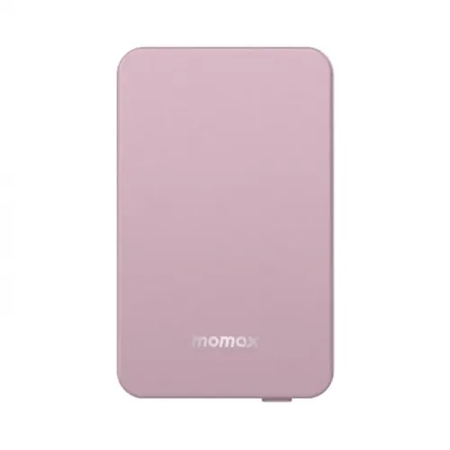 Momax Q.Mag Power 6 Magnetic Wireless Battery Pack 5000mAh - Pink