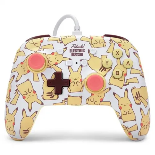 PowerA Nintendo Switch Enhanced Wired Controller - Pikachu Blush