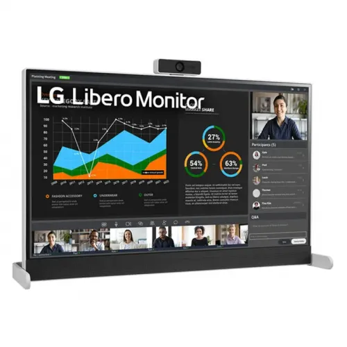 LG 27-inch QHD Libero Monitor with Detachable Full HD Webcam