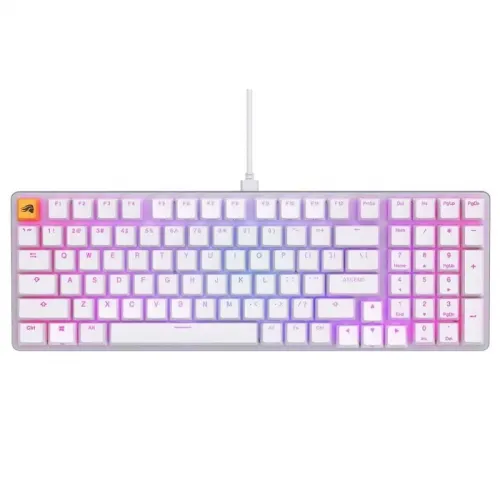 Glorious GMMK2 96% Pre-Built Modular Mechanical Keyboard - White ANSI  (Arabic)