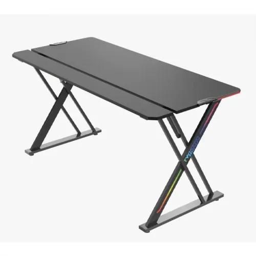 Twisted Minds X Shaped RGB Gamning Monitor Desk (150x68x76cm)