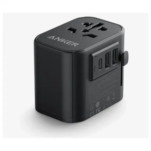 ANKER 312 Outlet Extender 30W With 3 USB Ports - Black