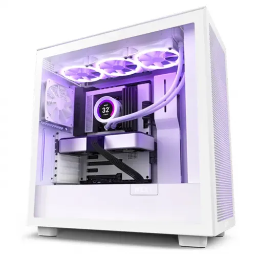 NZXT H7 Flow ATX Mid Tower Case - White