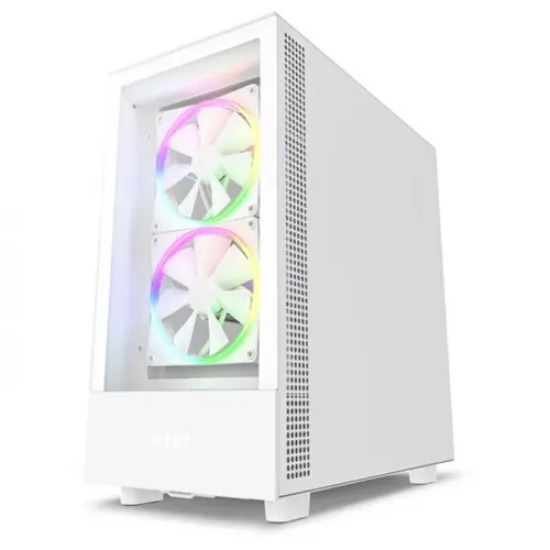 NZXT H5 Elite Edition ATX Mid Tower Case - White - CC-H51EW-01