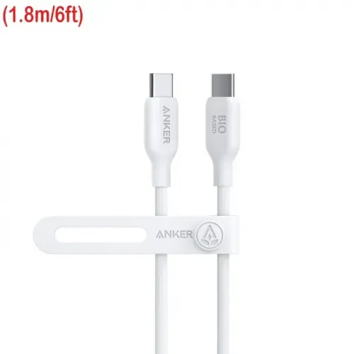 Anker 544 USB-C to USB-C Cable (Bio-Based 6ft) - White