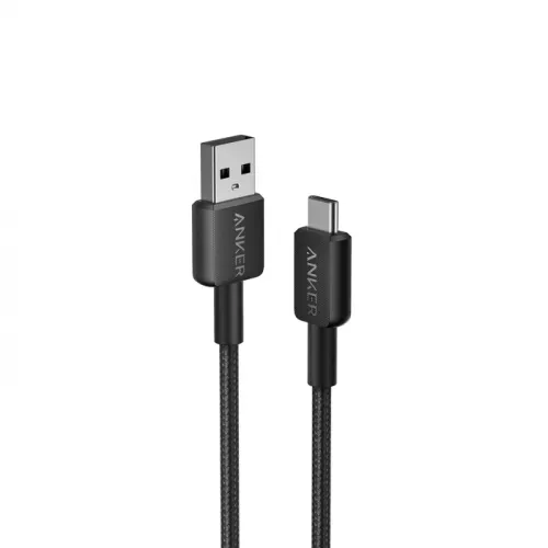 Anker322 USB-A to USB-C Braided Cable (6ft/1.8m) - Black