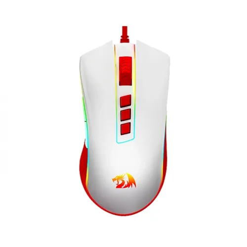 Redragon Cobra M711C Wired Gaming Mouse - White Red