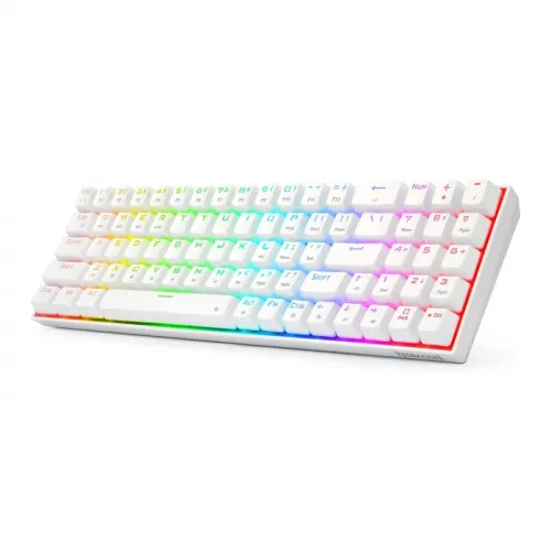 Redragon Zed Pro K627P Mechanical Gaming Keyboard Anti-dust Brown Switches - White