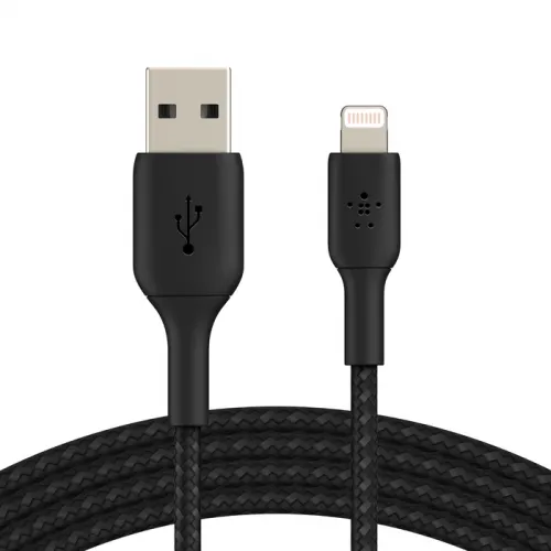 Belkin Premium Braided Lightning To Usb-a Cable - Black