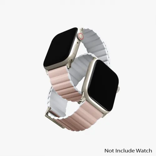 Uniq Revix Premium Edition Reversible Magnetic Apple Watch Strap 41/40/38mm - Blush (Blush Pink/white)