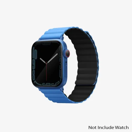 Uniq Revix Reversible Magnetic For Apple Watch Strap 42/44/45mm Caspian (Blue/Black)