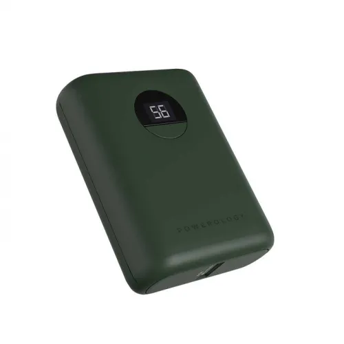 Powerology Ultra-Compact Power Bank, 10000mAh PD, 20W,  - Green