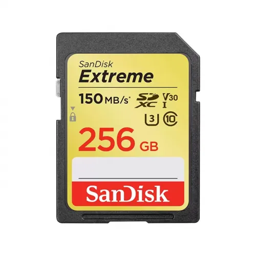 SanDisk Extreme SD UHS-I Card (Up to 150 MBPs) 256GB 4K