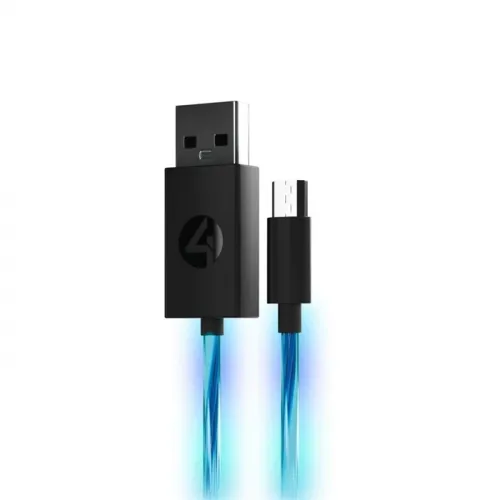 4Gamers PS4 Light Up Superfast 3m Play & Charge Cable (Micro-USB)