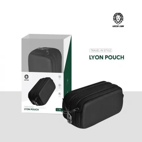 Green Lion Lyon Travel Pouch - Black