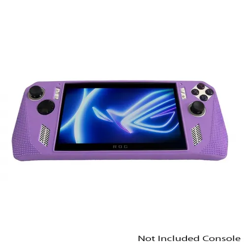 Asus Rog Ally Full-body Silicon Protector Case With Stand - Purple