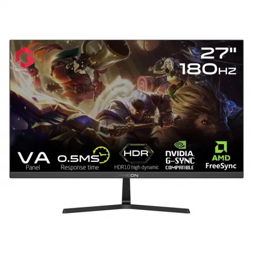 GAMEON GOPS27180VA 27" FHD, 180Hz, 0.5 ms, HDMI 2.0 Gaming Monitor (Adaptive Sync and G-Sync Compatible) Fast VA