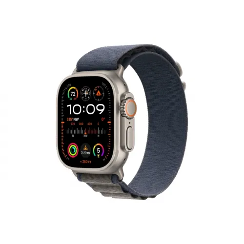 Apple Watch Ultra 2 Gps + Cellular, 49mm Titanium Case With Blue Alpine Loop - Large