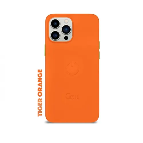 Goui Magnetic Cover For Iphone 15 Pro 6.1 Inch - Tiger Orange