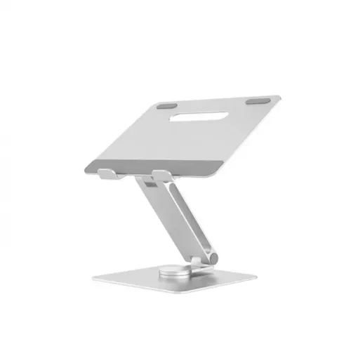 Swivel Rotatable 360 Rotating Laptop Stand For 9.7 -15.6 Inch Laptop And Tablets - Silver