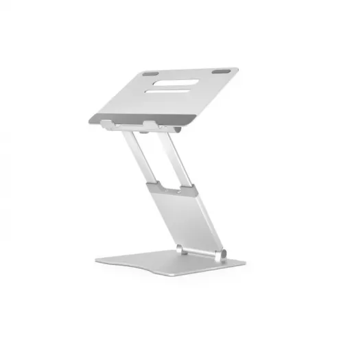 Adjustable Laptop Riser Aluminum 10-15.6inch Laptop Notebook Tablet Foldable Stand - Silver