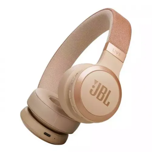 JBL Live 670NC Wireless On-Ear Headphones - Sandstone