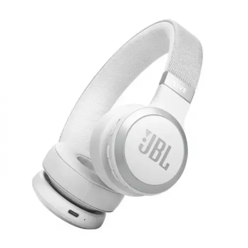 JBL Live 670NC Wireless On-Ear Headphones - White