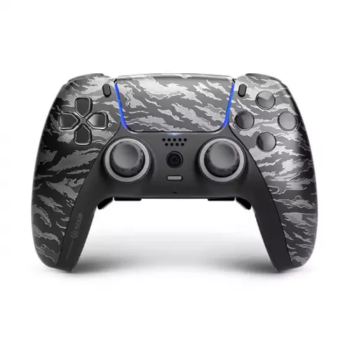 Ps5: Scuf Reflex Fps Wireless Performance Controller - Tigerstripe Black (Ring-light Gray)