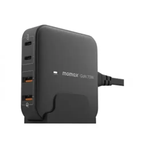 Momax One Plug 70w 4-port Desktop Charger (Uk) - Black