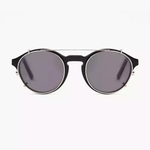 Barner Shoreditch Clip-on Sunglasses - Silver Smoke