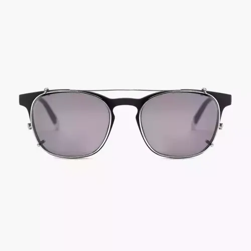 Barner Dalston Clip-on Sunglasses - Silver Smoke