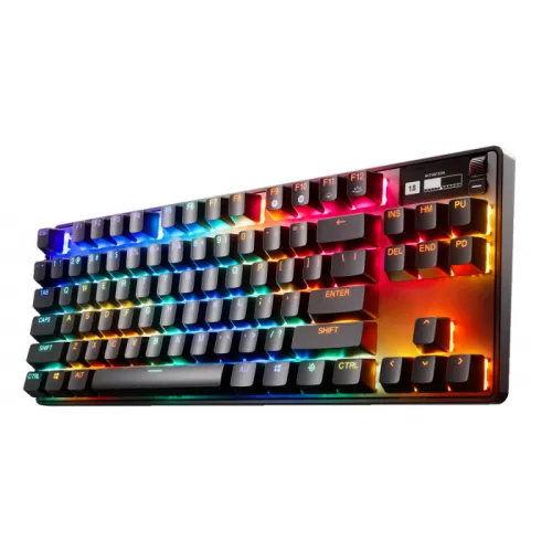 Steelseries Apex Pro Tkl Wireless (2023) Wireless Tenkeyless Esports Gaming Keyboard Omnipoint 2.0 Adjustable Switches - Black (Us English)