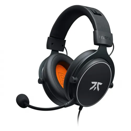 Fnatic React Gaming Headset For Esports With 53mm Drivers, Metal Frame, Precise Stereo Sound, Broadcaster Detachable Microphone