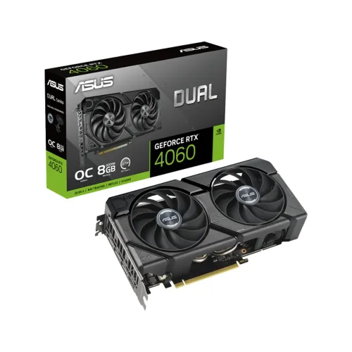 Asus Dual Geforce Rtx 4060 Evo Oc Edition 8gb Gddr6 Graphic Card