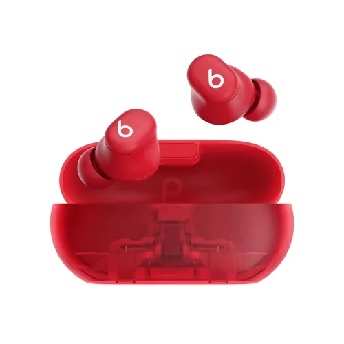 Beats Solo Buds True Wireless Bluetooth Earbuds - Transparent Red