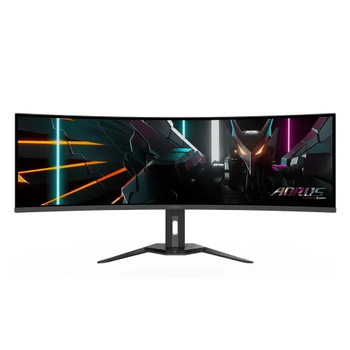 Gigabyte Aorus Co49dq - 49 Inch Dual Qhd 144hz 0.03ms Hdmi 2.1 Edge Qd-oled Curved Gaming Monitor - Black