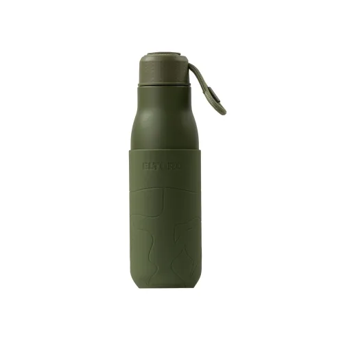 Eltoro Stainless Steel Bottle 500ml Olive With Olive Sleeve - Olive