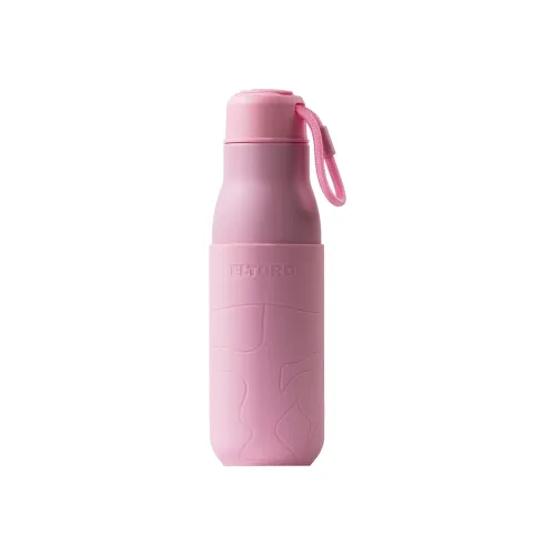 Eltoro Stainless Steel Bottle 500ml Pink With Pink Sleeve - Pink