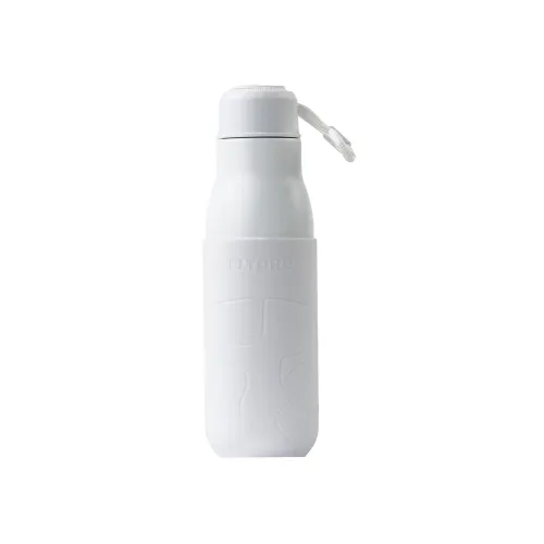 Eltoro Stainless Steel Bottle 500ml White With White Sleeve - White